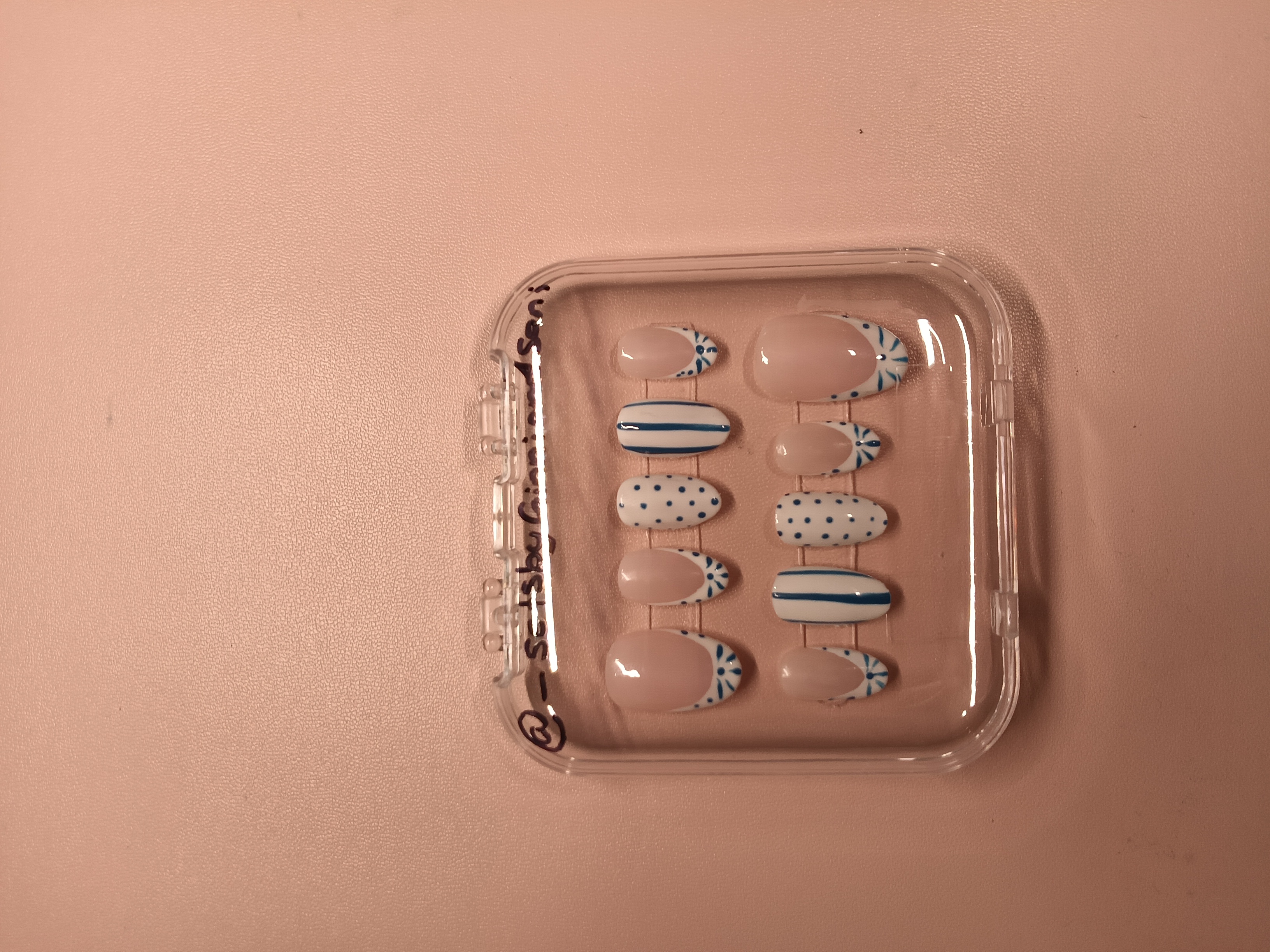 Coastal Chic press-on nail set by Sets by Ginni and Soni